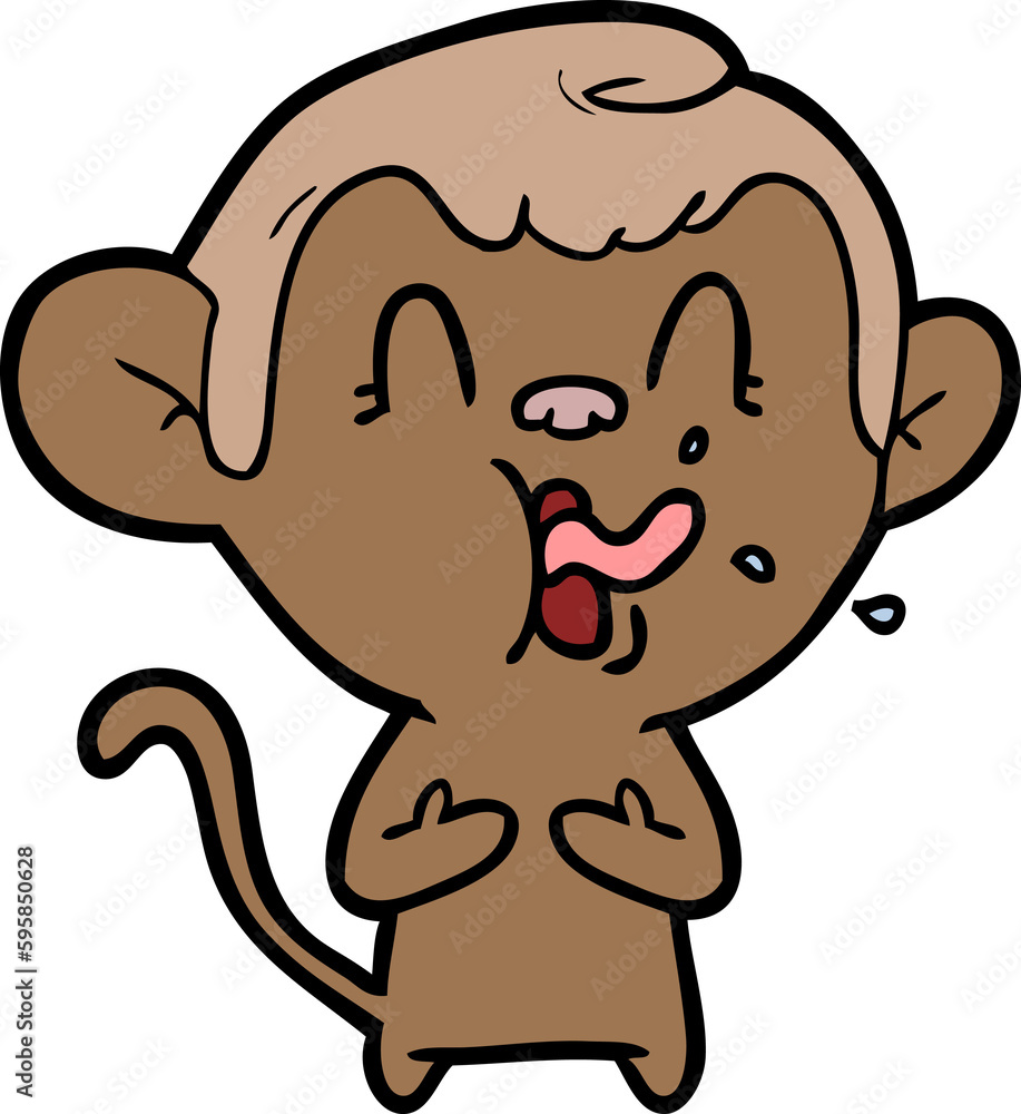 crazy cartoon monkey crazy cartoon monkey
