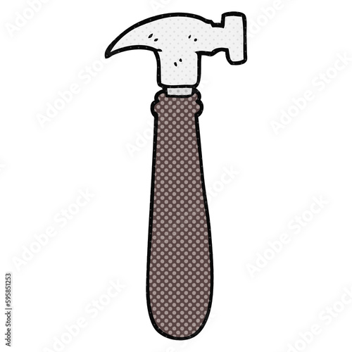 freehand drawn cartoon hammer photo