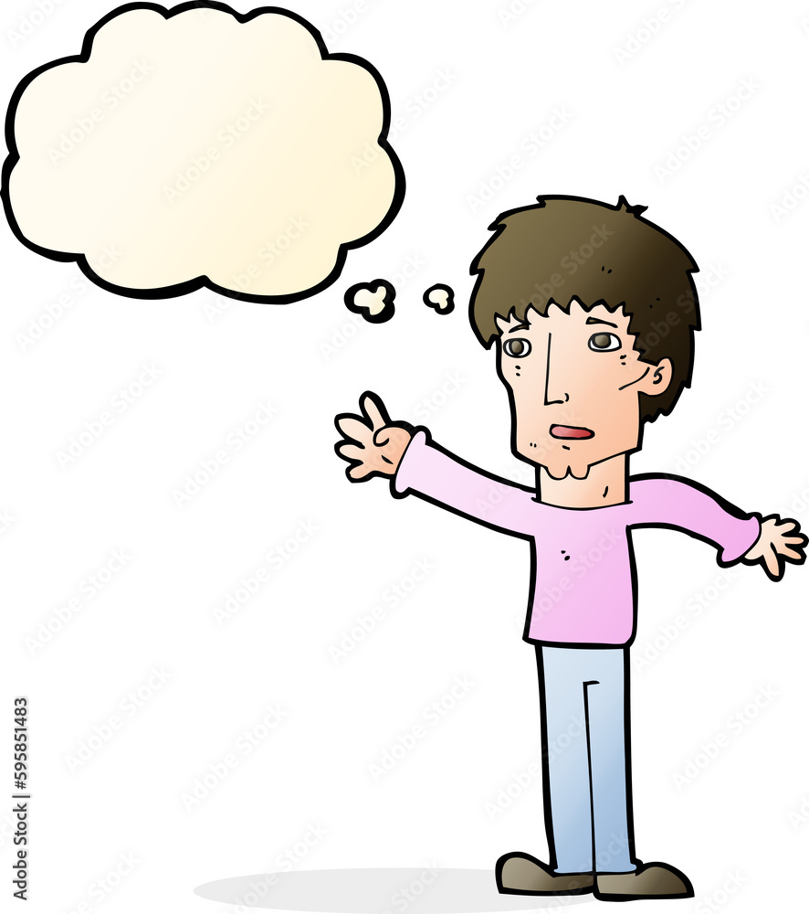cartoon worried man reaching out with speech bubble cartoon worried man reaching out with speech bubble