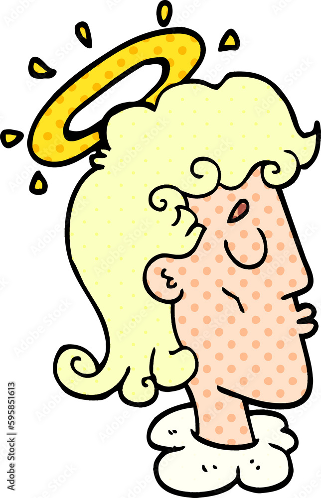 cartoon doodle angel face cartoon doodle angel face