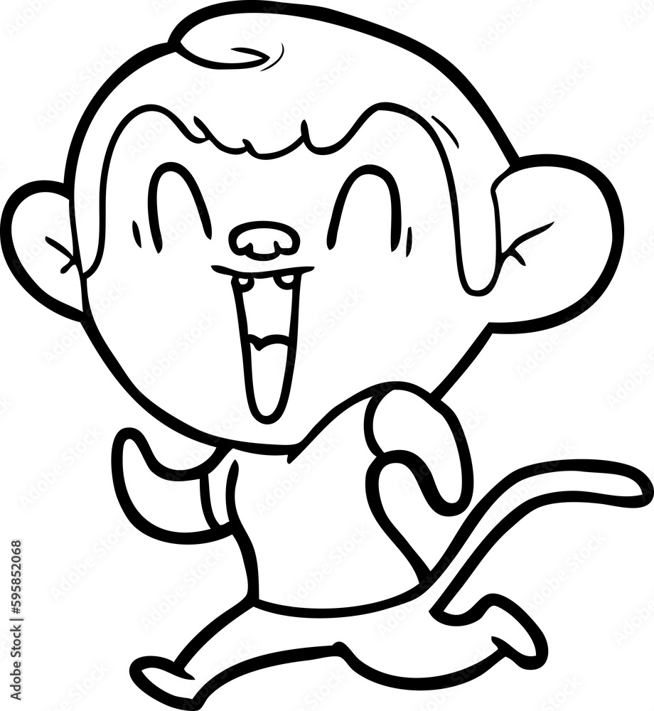 cartoon laughing monkey cartoon laughing monkey
