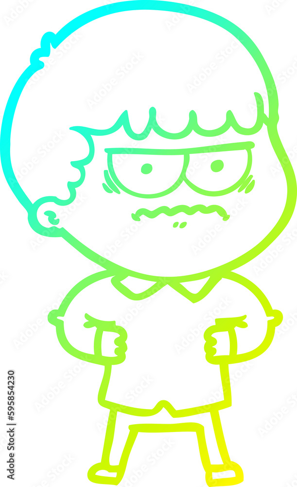 cold gradient line drawing of a cartoon illustration cold gradient line drawing of a cartoon illustration