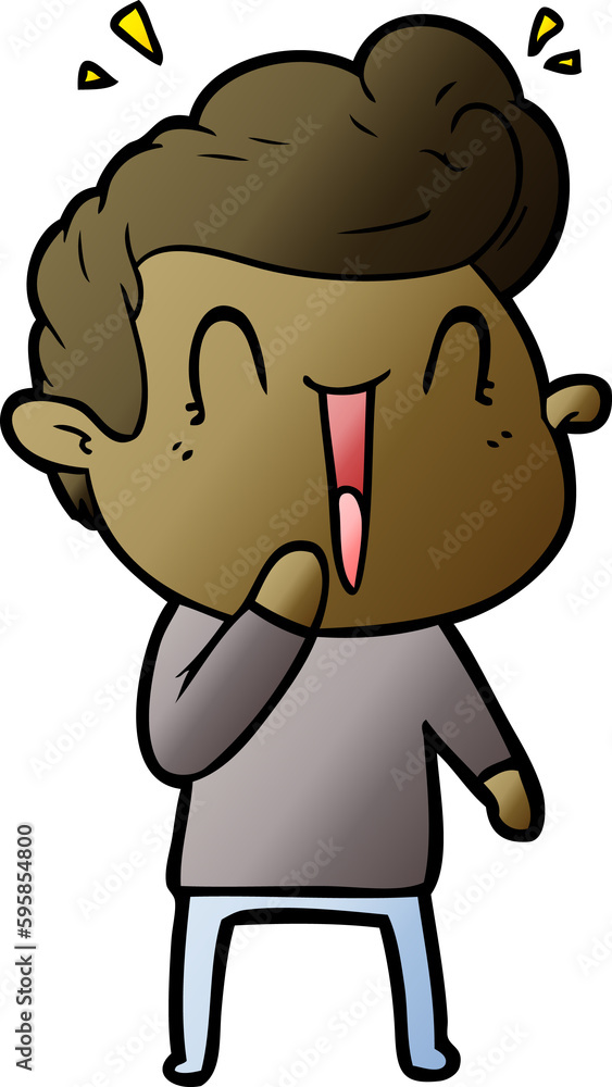 cartoon excited man cartoon excited man