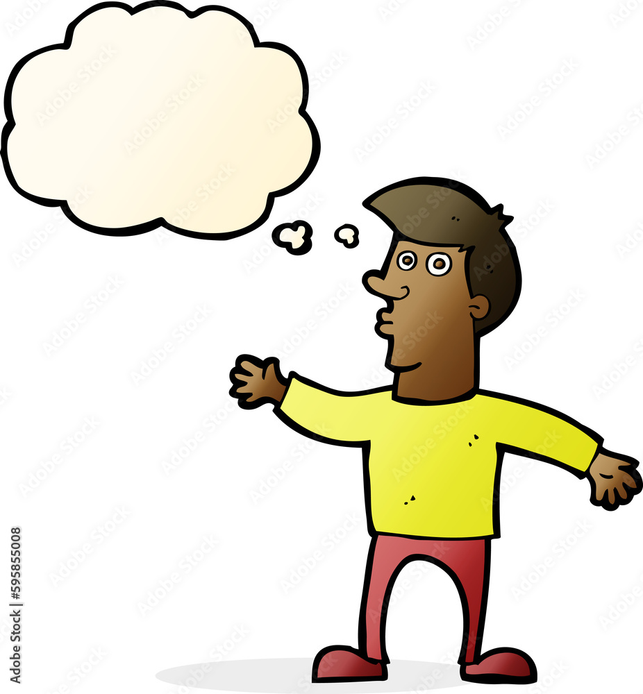cartoon worried man with thought bubble cartoon worried man with thought bubble