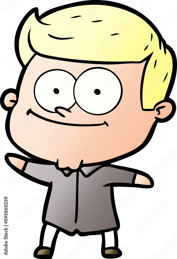 cartoon happy man cartoon happy man