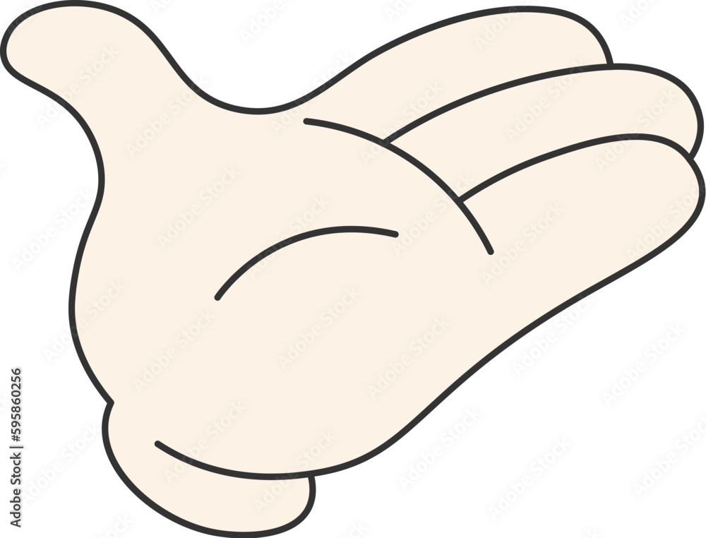 Cartoon Opened Palm Cartoon Opened Palm