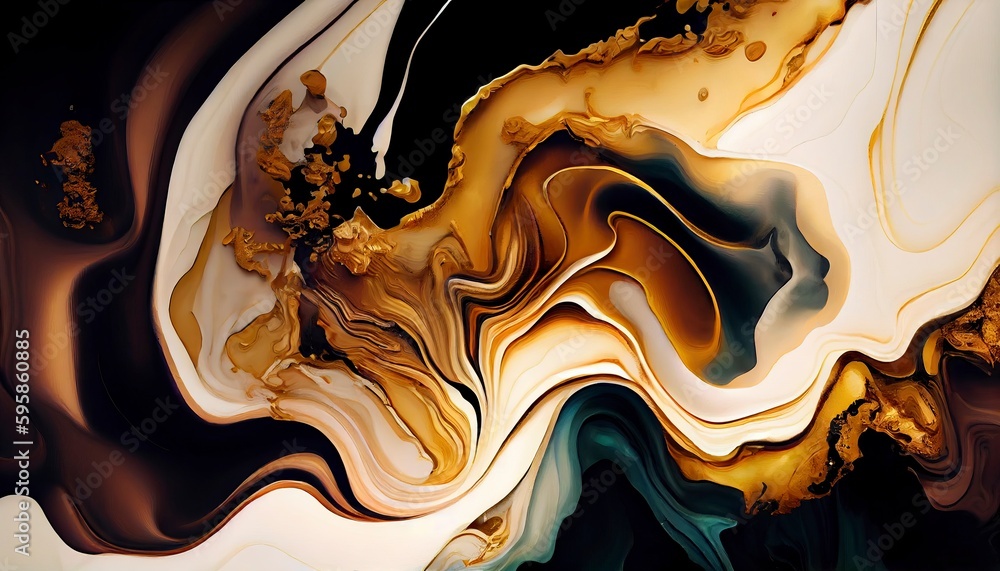 Marble & Alcohol ink background, Generative AI Marble & Alcohol ink background, Generative AI