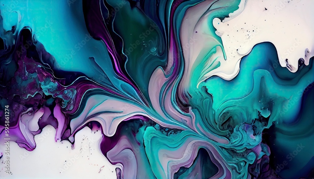 Marble & Alcohol ink background, Generative AI