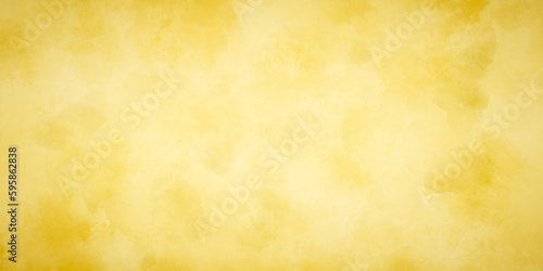 Abstract paint yellow watercolor texture background, Beautiful bright yellow grunge watercolor background for template or any design