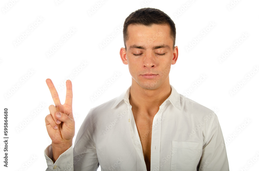 Different emotions. Young attractive guy posing in the studio. Different emotions. Young attractive guy posing in the studio.