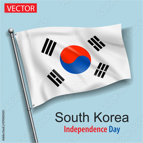 South Korea country flag independence day