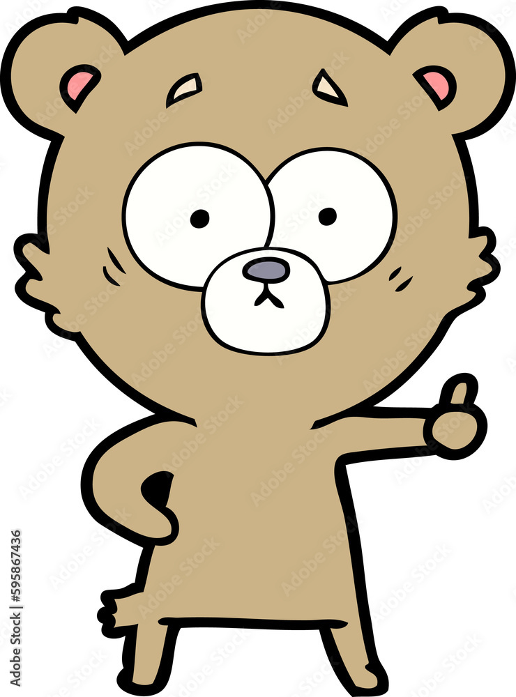 Fototapeta premium bear cartoon chraracter