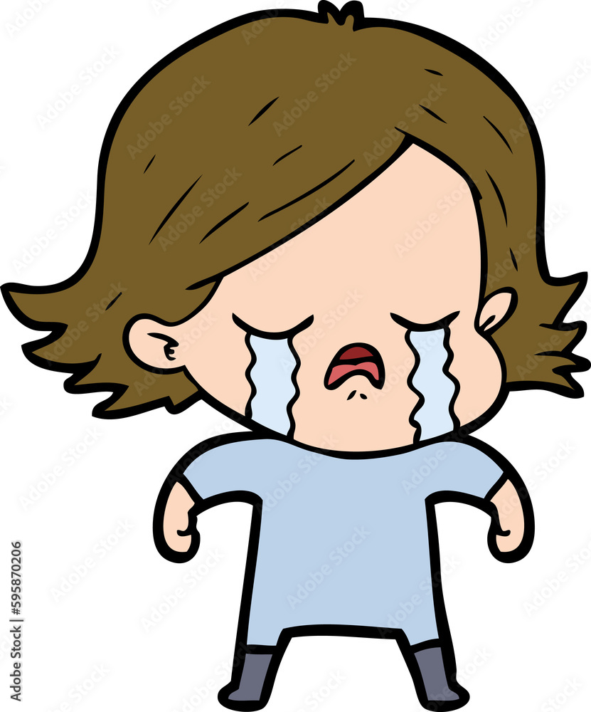 cartoon girl crying cartoon girl crying
