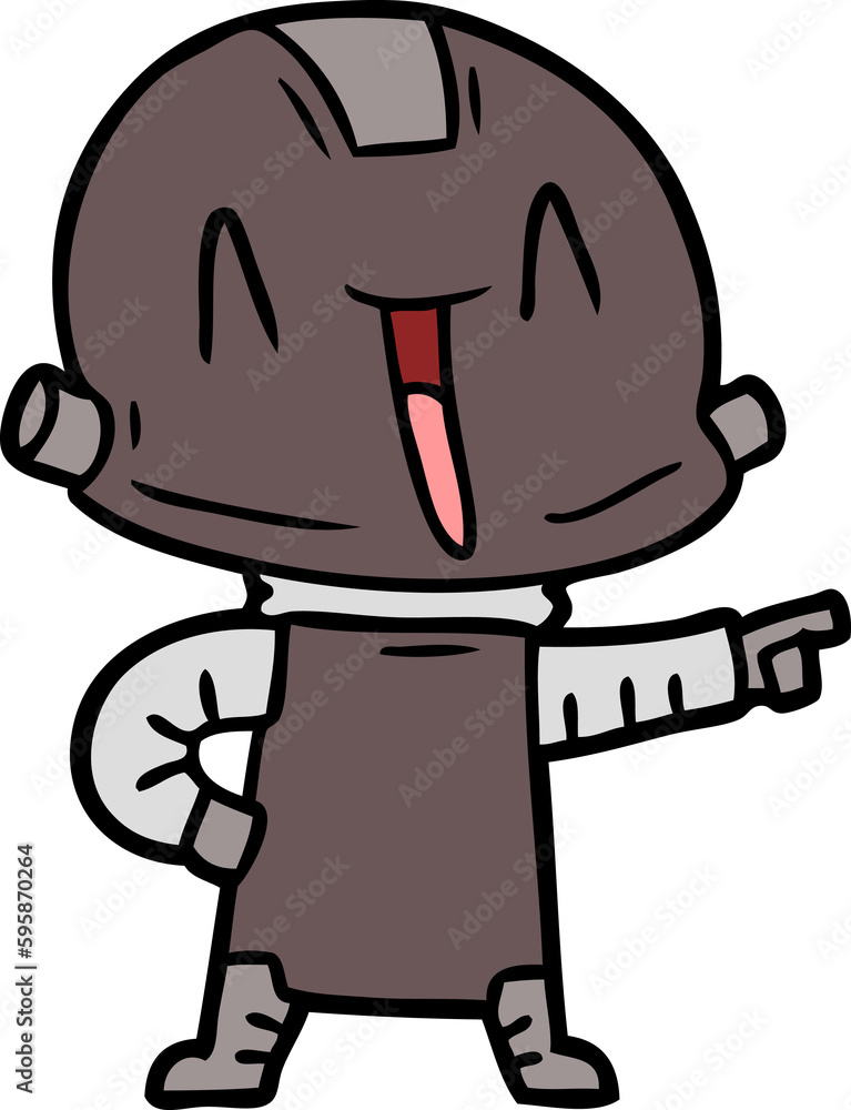 Obraz premium cartoon robot