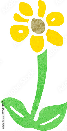 cartoon flower symbol © lineartestpilot