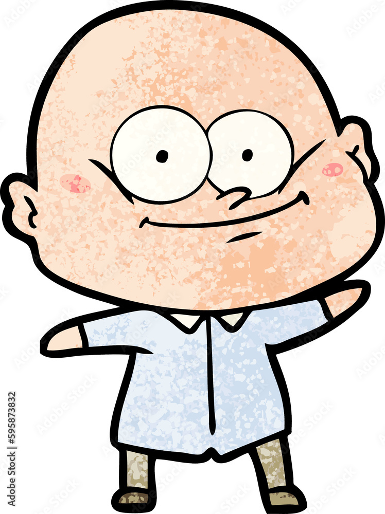 cartoon bald man staring cartoon bald man staring