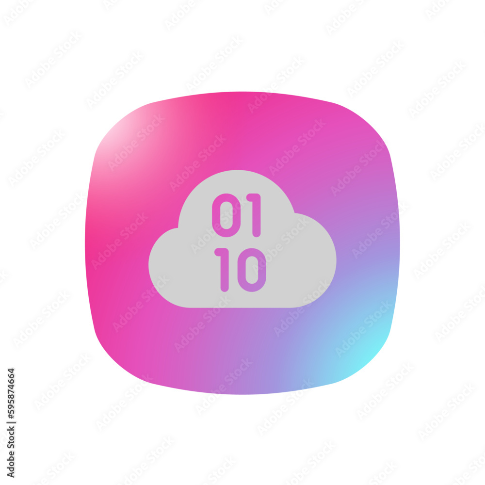Cloud Computing - Pictogram (icon) Cloud Computing - Pictogram (icon)