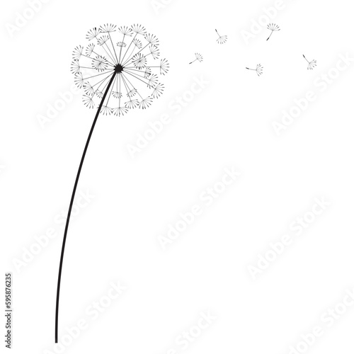 Flower or tree silhouette icon.
