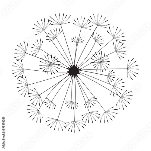 flower or tree silhouette icon.