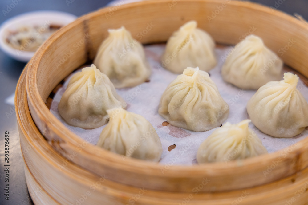 Chinese food xiao long bao steamed soup dumpling bun Chinese food xiao long bao steamed soup dumpling bun