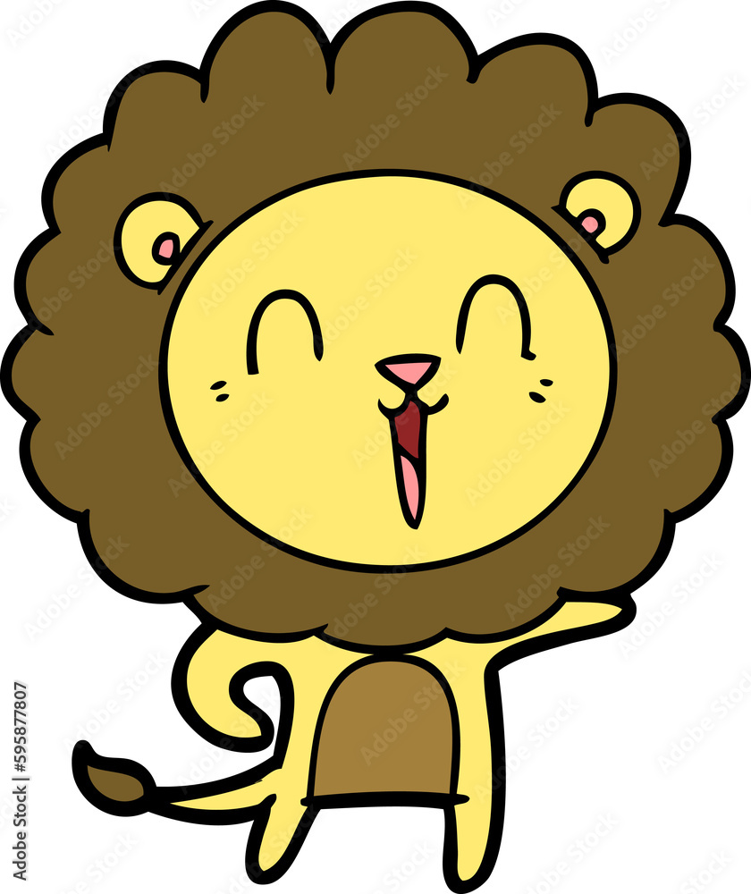 laughing lion cartoon laughing lion cartoon