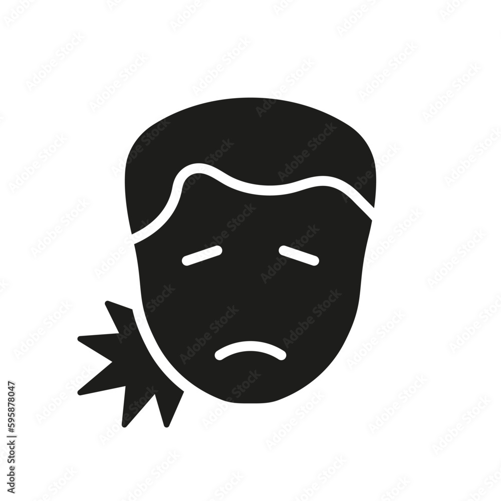 Man with Toothache Silhouette Icon. Patient Male with Dental Pain Glyph Pictogram. Teeth Ache Medical Problem. Human Oral Disease, Dentist's Treatment Symbol. Isolated Vector Illustration Man with Toothache Silhouette Icon. Patient Male with Dental Pain Glyph Pictogram. Teeth Ache Medical Problem. Human Oral Disease, Dentist's Treatment Symbol. Isolated Vector Illustration