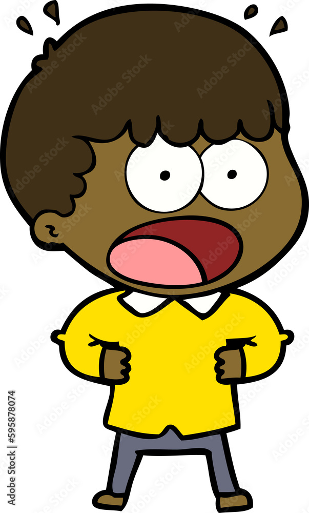 cartoon shocked man cartoon shocked man