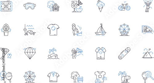 Tanning line icons collection. unburn, Skin, Beauty, Bronze, Tan, Sun, Lotion vector and linear illustration. SPF, Beach, Shade outline signs set