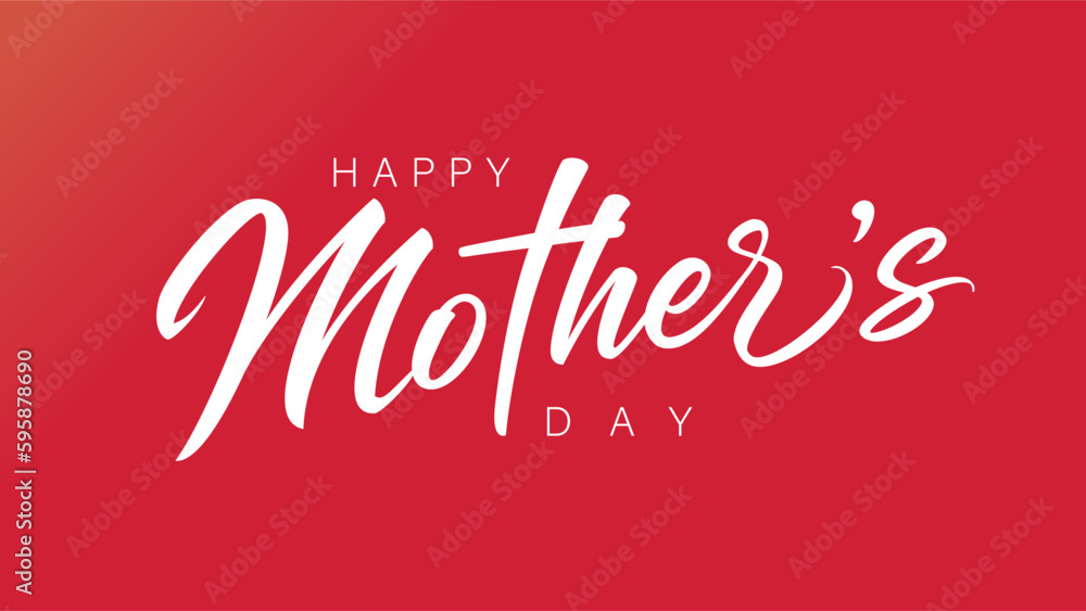 Happy Mothers Day calligraphy web slide. Mother's Day concept with elegant lettering on pink for banner or t-shirt design. Vector illustration Happy Mothers Day calligraphy web slide. Mother's Day concept with elegant lettering on pink for banner or t-shirt design. Vector illustration