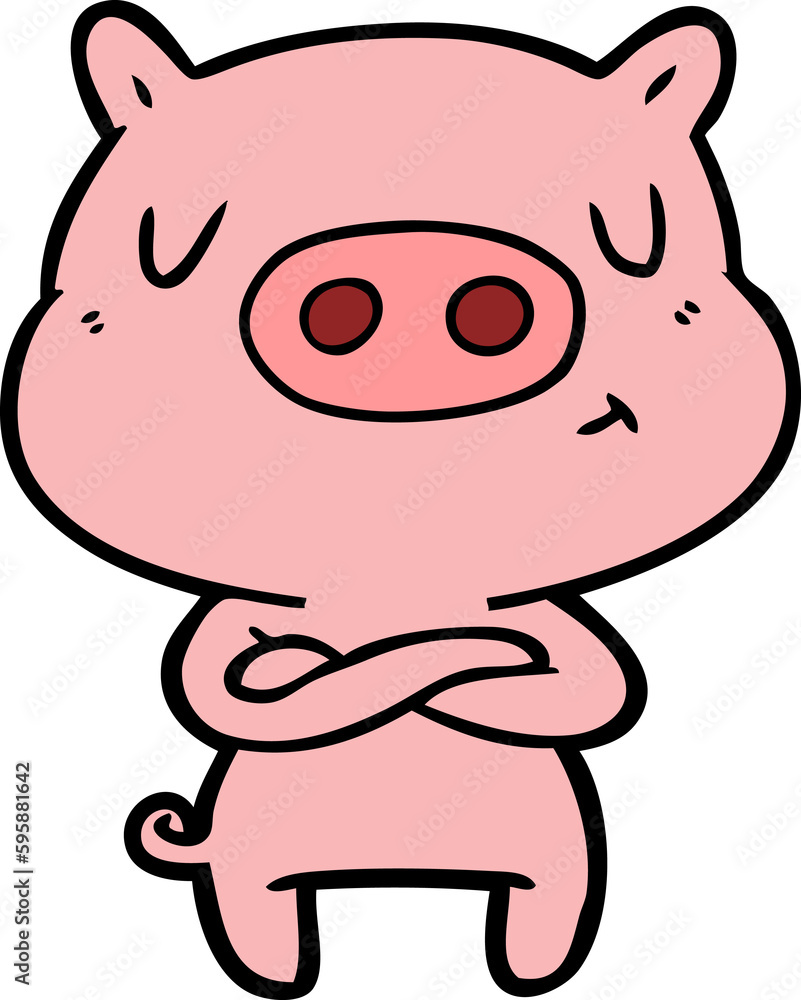 cartoon content pig cartoon content pig