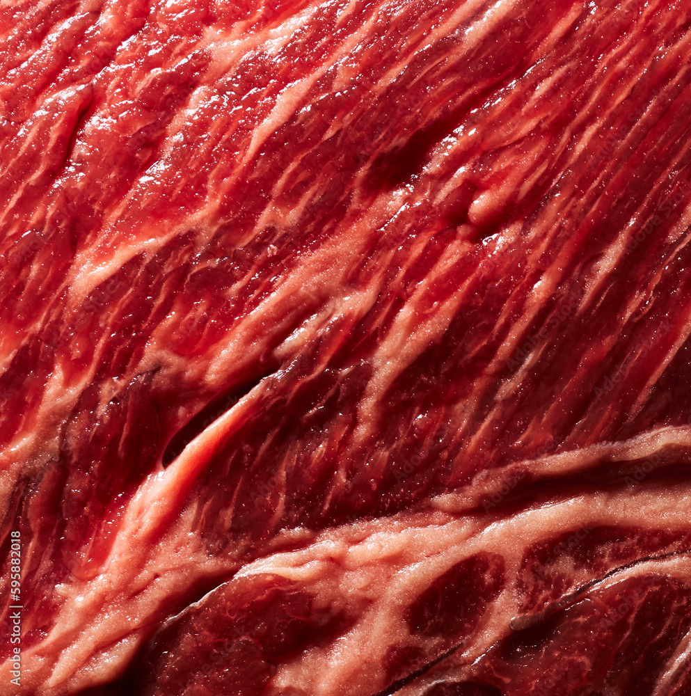 Marble meat steak texture close up background Marble meat steak texture close up background