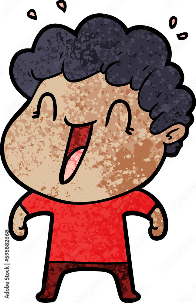 cartoon happy man cartoon happy man