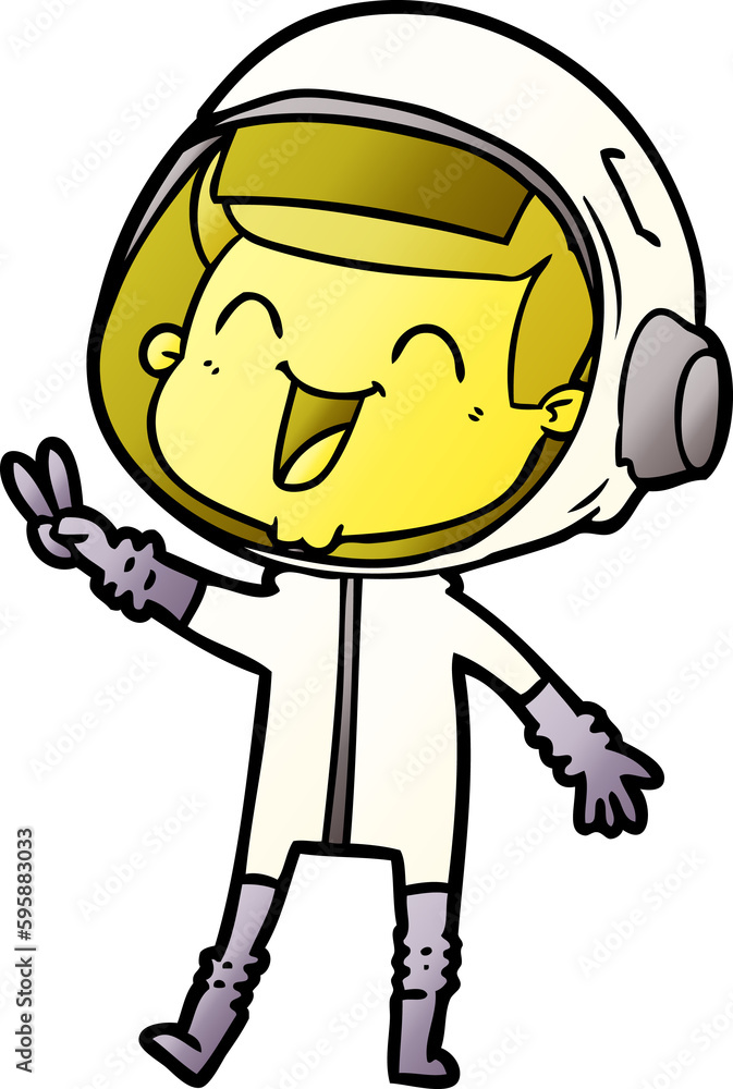 happy cartoon astronaut happy cartoon astronaut