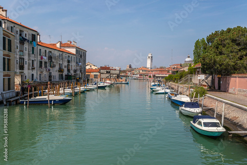 Picture of Venice in spring  Italy.