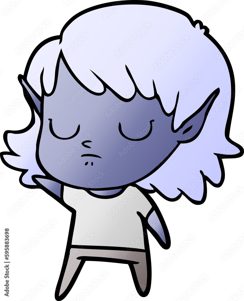 cartoon elf girl cartoon elf girl