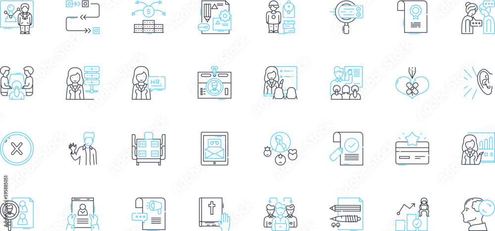 Allied parties linear icons set. Unity, Collaboration, Coalition, Partnership, Friendship, Synergy, Alliance line vector and concept signs. Bond,Support,Trust outline illustrations Allied parties linear icons set. Unity, Collaboration, Coalition, Partnership, Friendship, Synergy, Alliance line vector and concept signs. Bond,Support,Trust outline illustrations