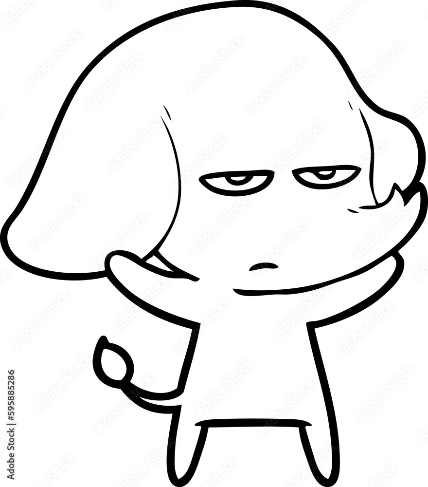 annoyed cartoon elephant annoyed cartoon elephant