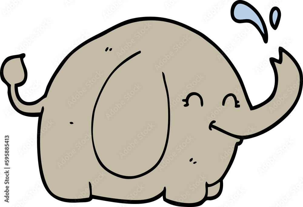 Obraz premium cartoon elephant