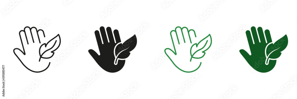 Hypoallergenic Concept Black and Green Icon Set. Sensitive Hand Skin Silhouette and Line Symbol. Soft Hypo Allergenic Sign. Dermatology Delicate Cosmetic, Feather Sign. Isolated Vector Illustration Hypoallergenic Concept Black and Green Icon Set. Sensitive Hand Skin Silhouette and Line Symbol. Soft Hypo Allergenic Sign. Dermatology Delicate Cosmetic, Feather Sign. Isolated Vector Illustration
