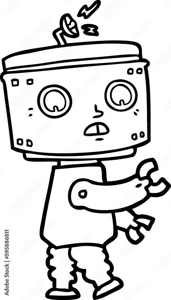 cartoon robot cartoon robot
