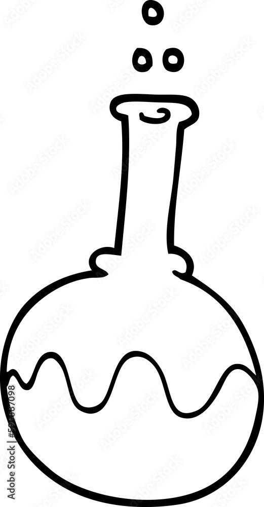 line drawing cartoon science tube line drawing cartoon science tube