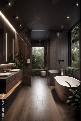modern bathroom interior © nicolagiordano