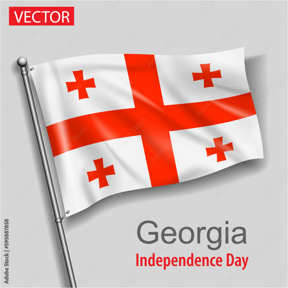 Georgia country flag independence day