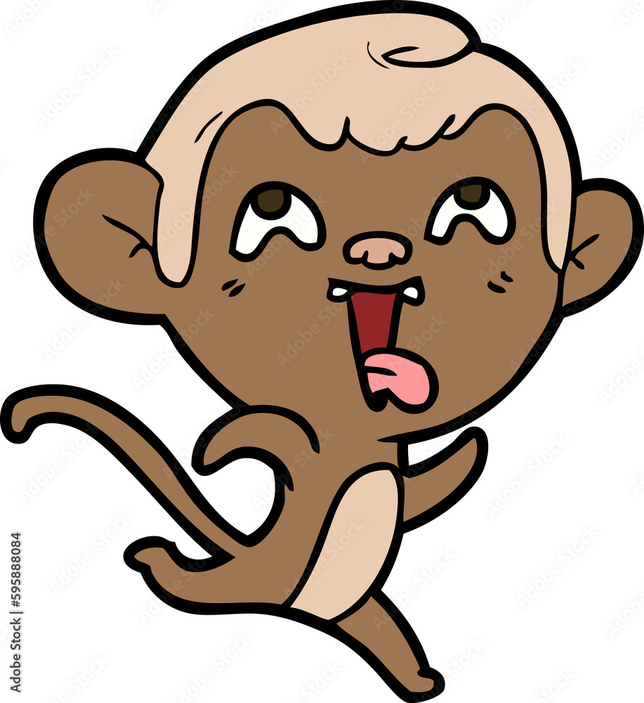 crazy cartoon monkey crazy cartoon monkey