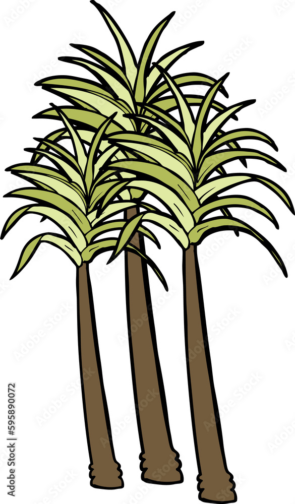 cartoon palm tree cartoon palm tree