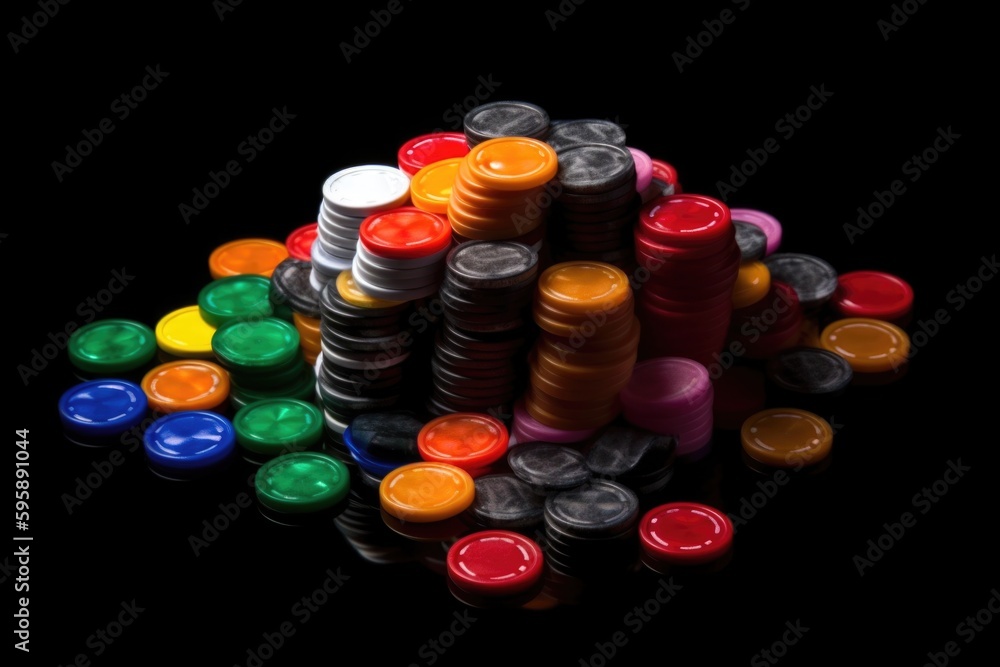 poker chips , ai generative poker chips , ai generative