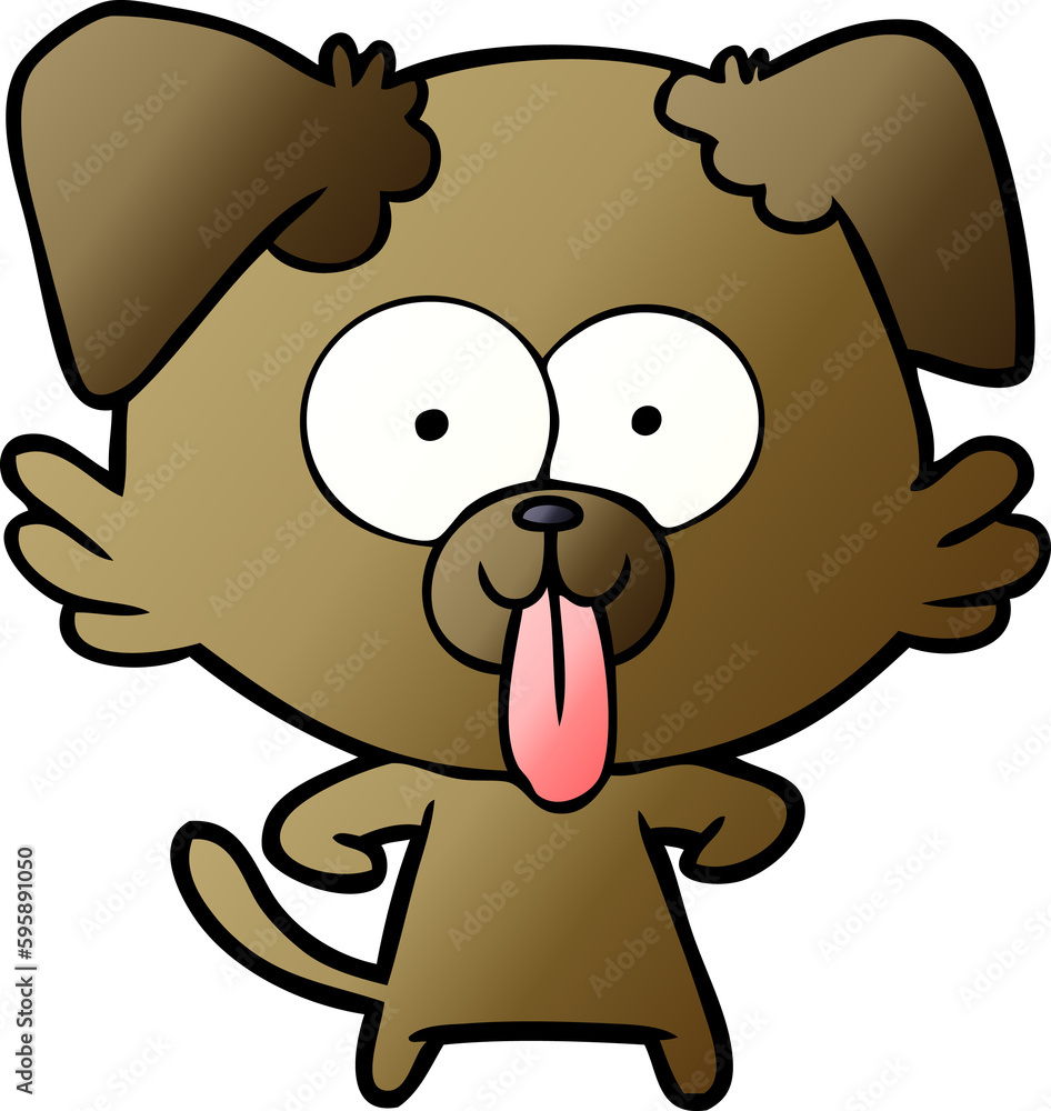 cartoon dog with tongue sticking out cartoon dog with tongue sticking out