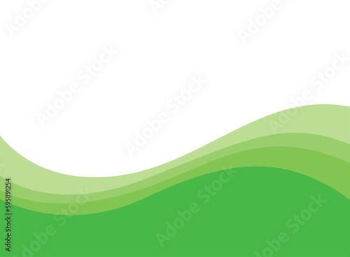 Abstract green wave and space to put text vector illustration design green background color geometric creative for business banner, poster, flyer, card, cover	