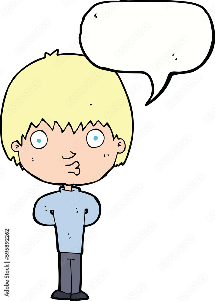 cartoon whistling boy with speech bubble cartoon whistling boy with speech bubble