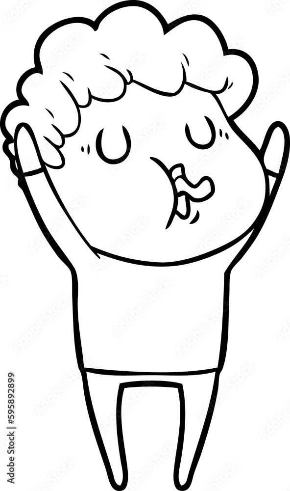 cartoon man singing cartoon man singing